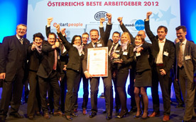 So sehen Sieger aus: Baustoffhersteller Ardex ist der ''Beste Arbeitgeber Österreichs''.